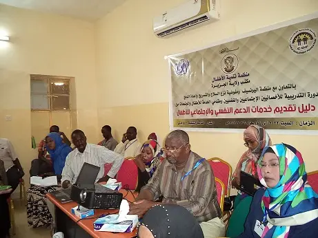 CDF organizes a workshop for social workers, psychologists, and animators in El-Gezira state.